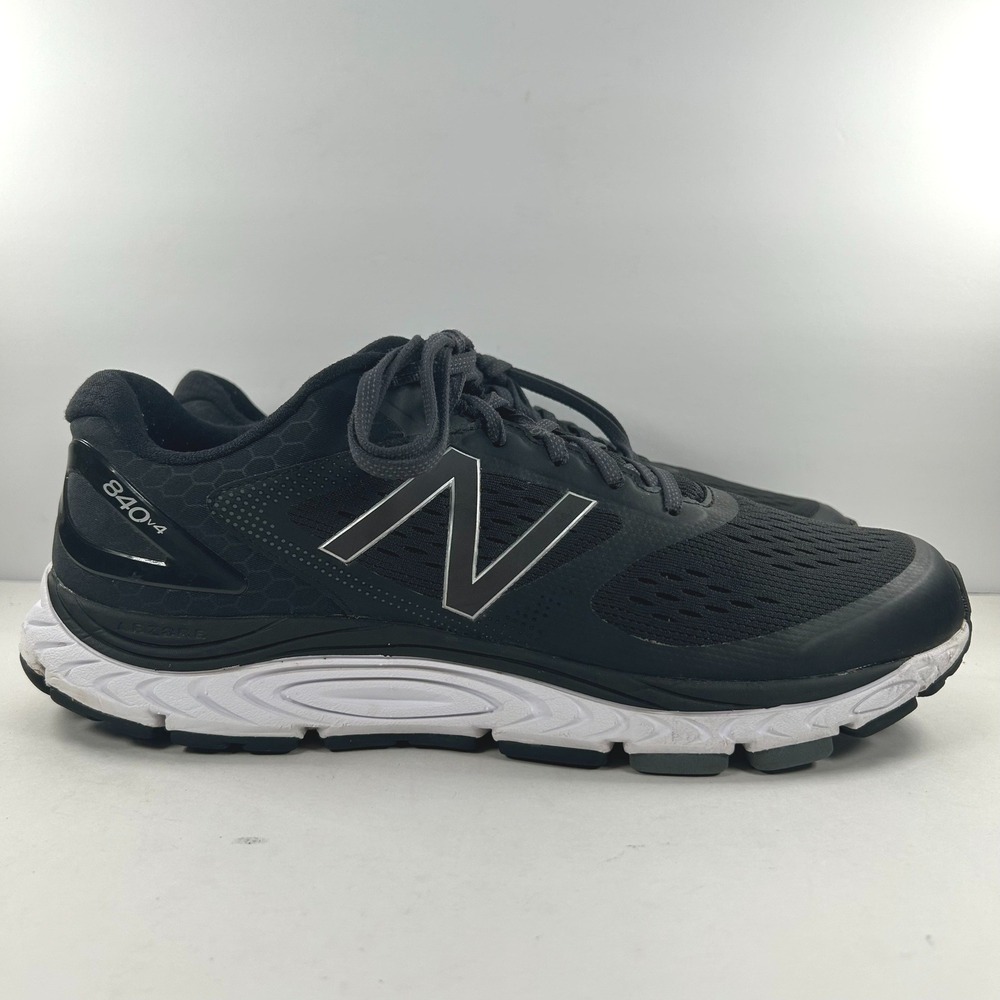 New Balance 840v4 Mens Running Shoes Black White M840BK4 Size 12